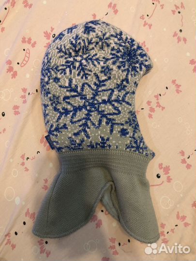 Шапка шлем для девочки зимняя новая