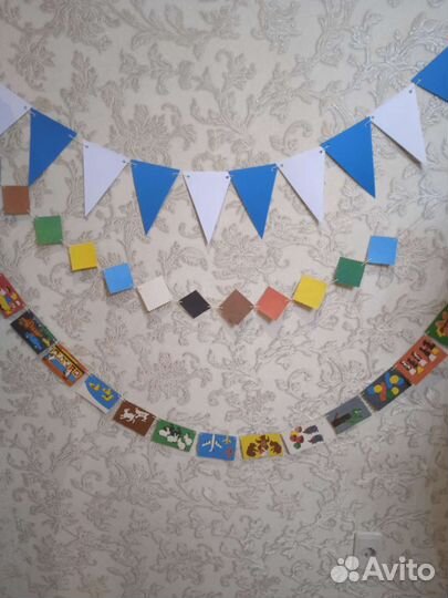 Ёлочные игрушки ссср, бумажная гирлянда