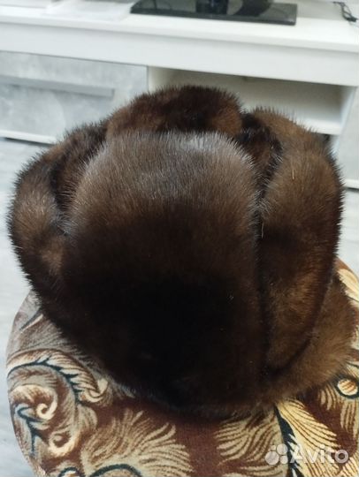 Норковая шапка мужская