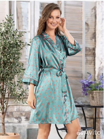 Халат из шёлка размер 52-54