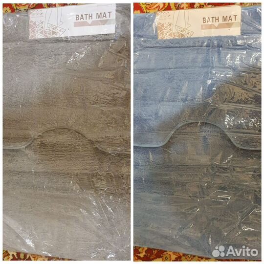 Комплект ковриков для ванны и туалета новый