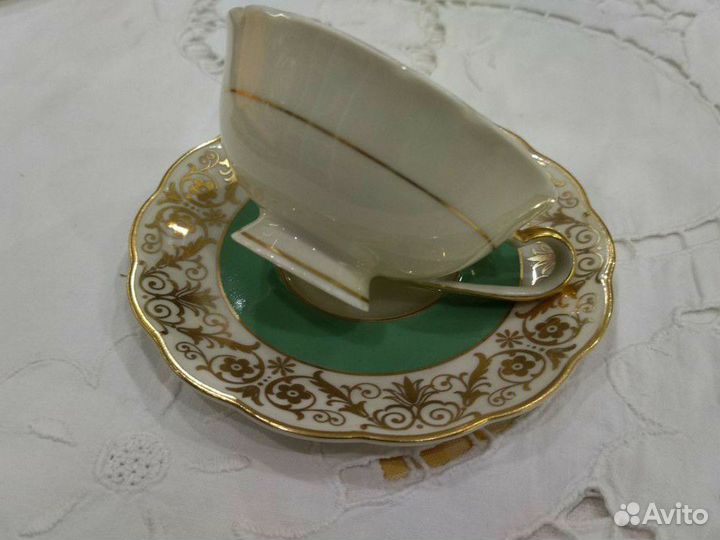 Антиквариат кофейная пара Königl. pr.Tettau