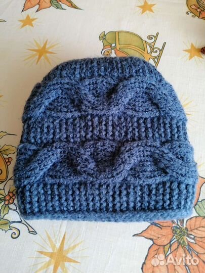 Зимняя шапка и снуд женский