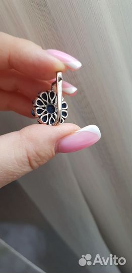 Комплект с сапфиром