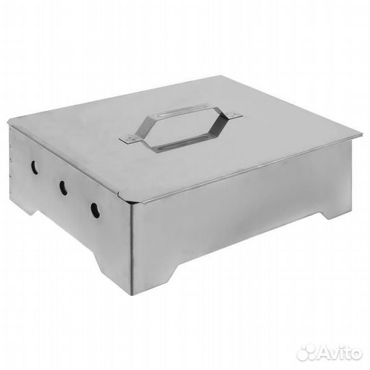 Коптильня-гриль портативная, нержавеющая сталь 0,8