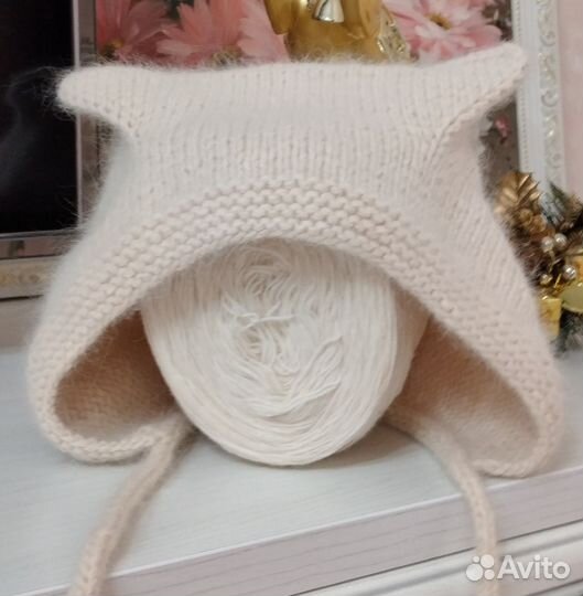 Котошапка из пуха норки