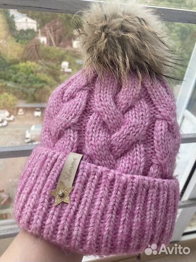 Зимняя шапка и снуд детская