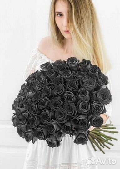 Чёрные розы Букеты доставка
