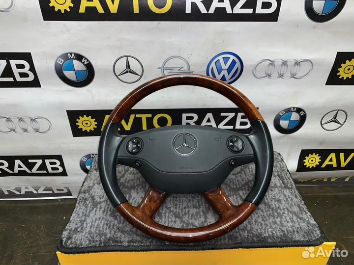 Руль с деревом на Mercedes Benz S-class W221