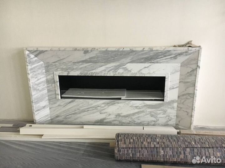 Портал для камина / Камин из натурального камня