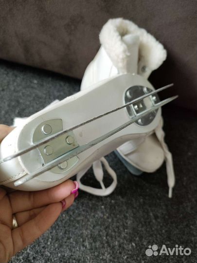 Коньки двухполозные 32 размер