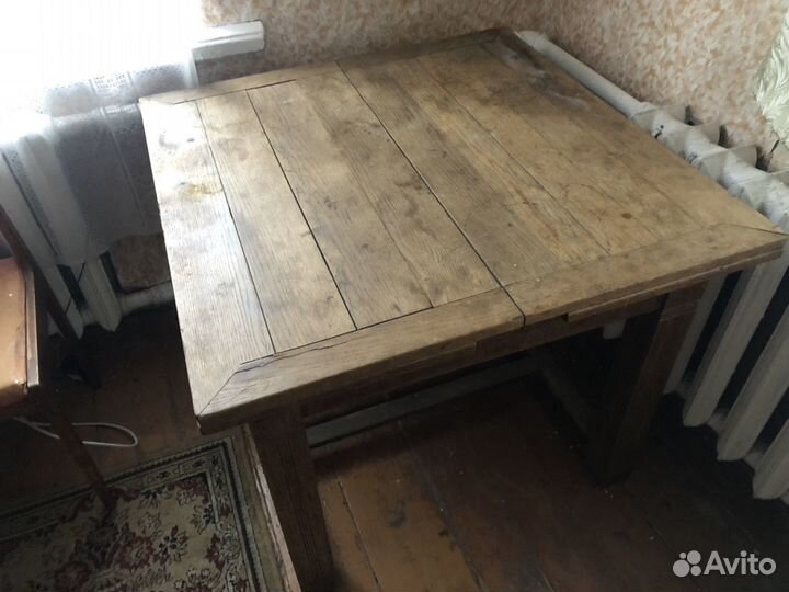 Стол дубовый старинный раздвижной