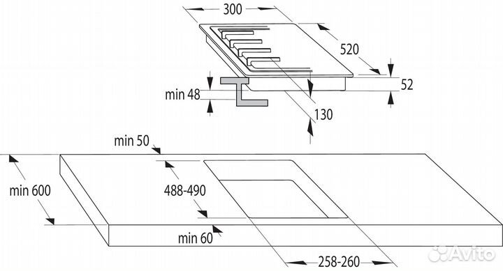 Газовая панель Gorenje GC321B