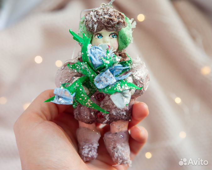 Ватные игрушки. Новогодние игрушки