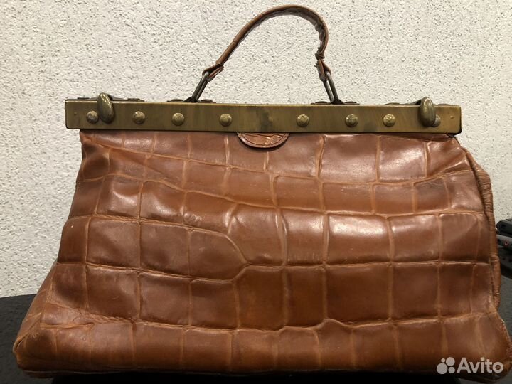 Сумка саквояж, старинный