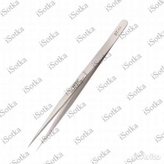 Пинцет прямой vetus ST-11