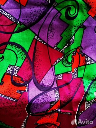 Крепдешин отрез ткани шелк 100