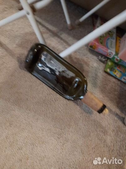 Тарелка бутылка плоская сервировочная