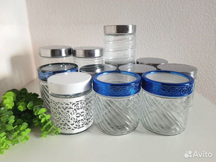 Банки для сыпучих продуктов стекло