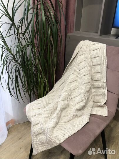 Плед детский вязаный ручная работа