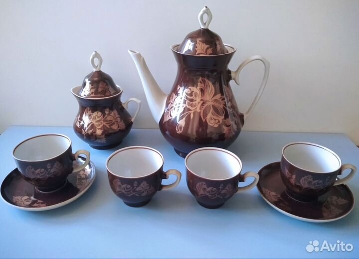 Сервиз чайно-кофейный бу
