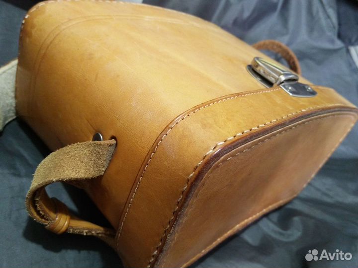 Антикварная кожаная сумка. Германия