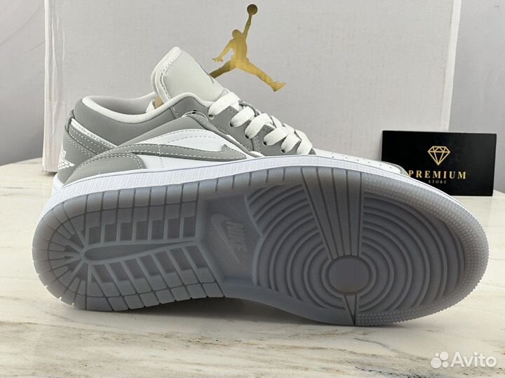 Кроссовки Nike Air Jordan 1 Low Wolf Grey