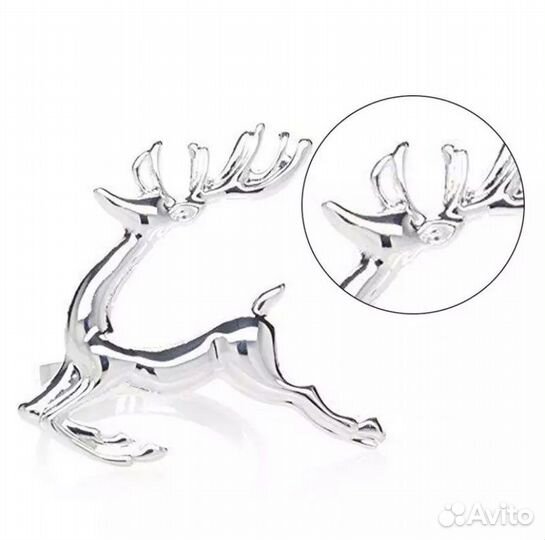 Кольца для салфеток серебрянные олени