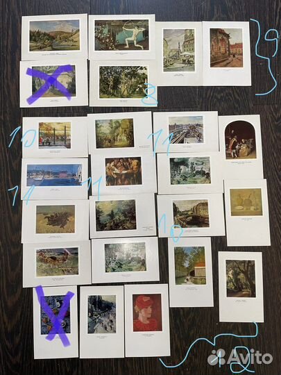 Открытки винтажные искусство, живопись