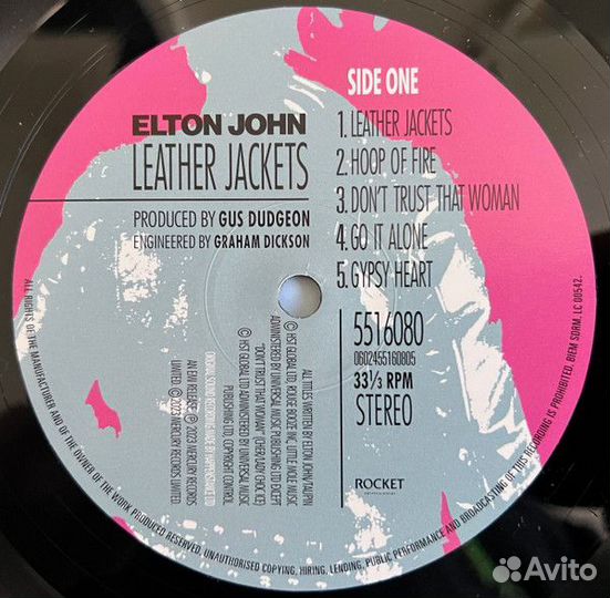 Виниловая пластинка Elton John - Leather Jackets