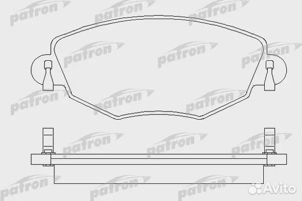 Patron PBP1425 Колодки тормозные дисковые передн F