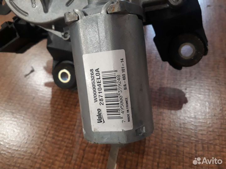 Мотор заднего стеклоочистителя nissan qashqai j11