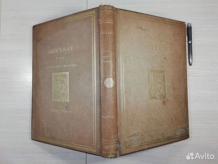 1878 год. Бретань. 35 гравюр Биркет Фостер 38х28см