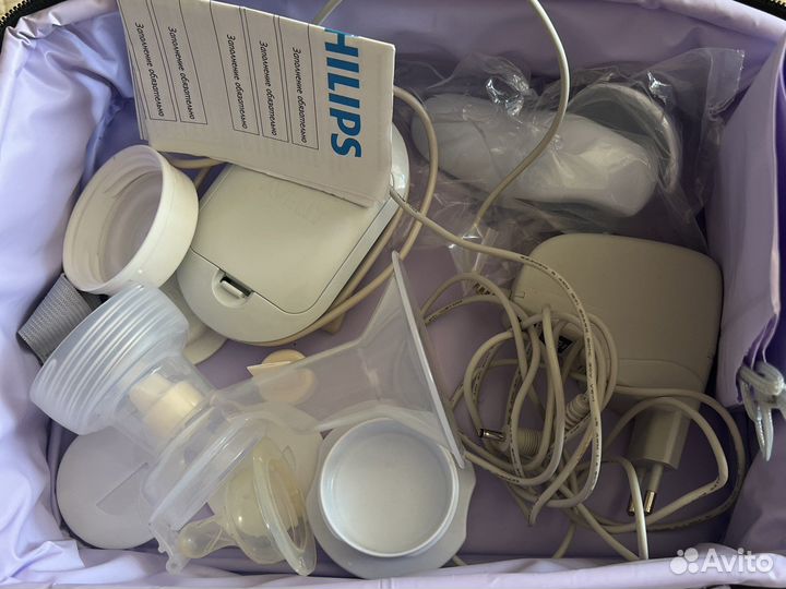 Молокоотсос avent электрический двойной