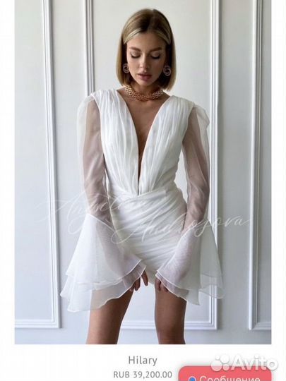 Свадебное платье короткое