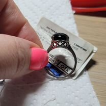 Кольцо серебро с ониксом. Новое