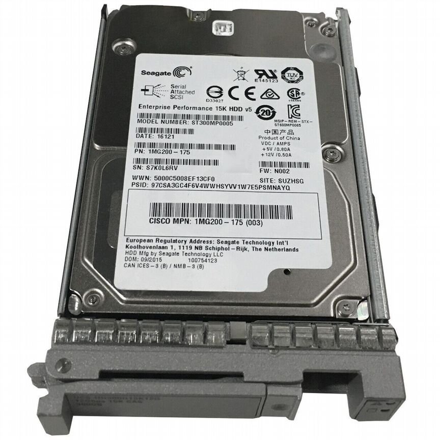 [HD300G15K12G] Жесткий Диск Cisco Ucs- 300gb Sas 2,5 Hd300g15k12g