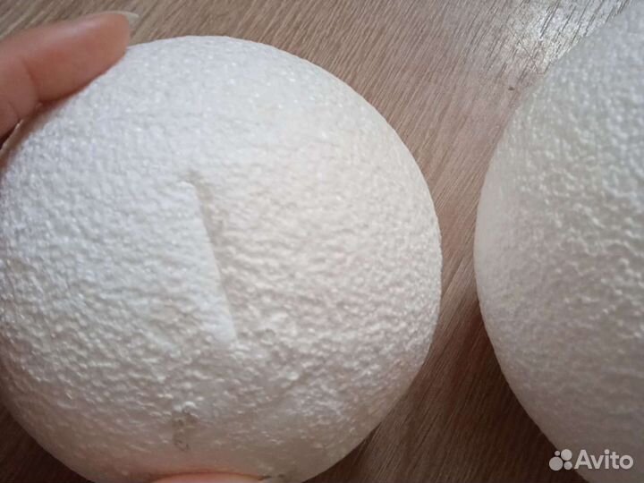 Шары пенопластовые фактурные 10 и 12 см