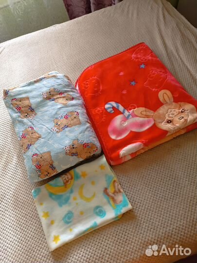 Плед+ одеяло+ лёгкий пледик для малышей