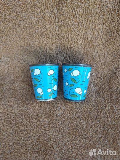 Рюмки мельхиор эмаль СССР