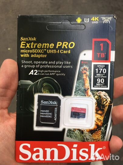 Карта памяти MicroSD extreme pro sandisk 1 Tb