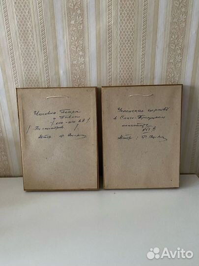 Коллекция картин ручной работы на бересте. 11шт