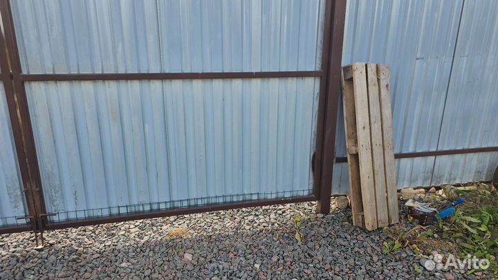 Каркас распашных ворот и калитка