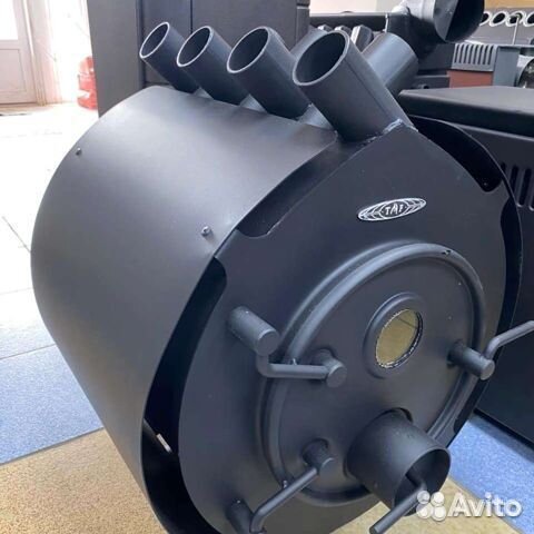 Печь для отопления дома Валериан, 15кВт, антрацит