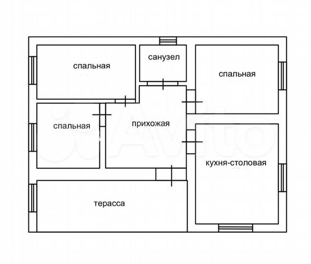 Дом 113 м² на участке 6 сот.