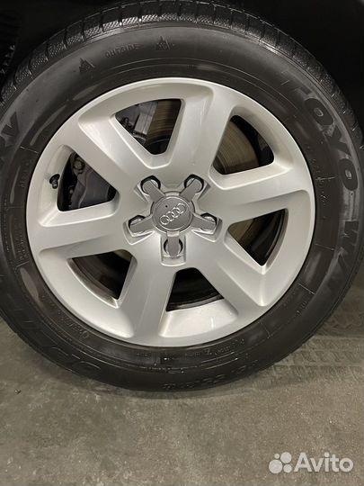 Диски р18 и зимние шины 255/55 на Ауди Ку7