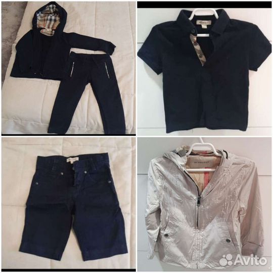 Костюм, ветровка 104, 4 года, Burberry, оригинал