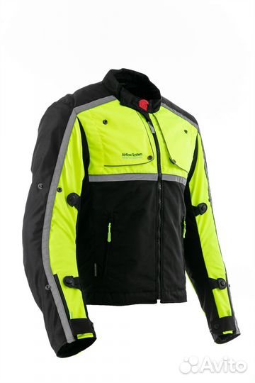 Мотокуртка Hyperlook Stinger, Черно-зеленый xxxl