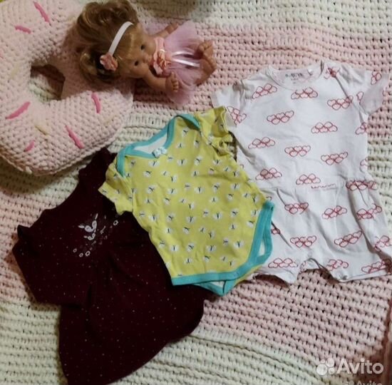 Вещи пакетом на девочку 68-74-80 (есть доставка)