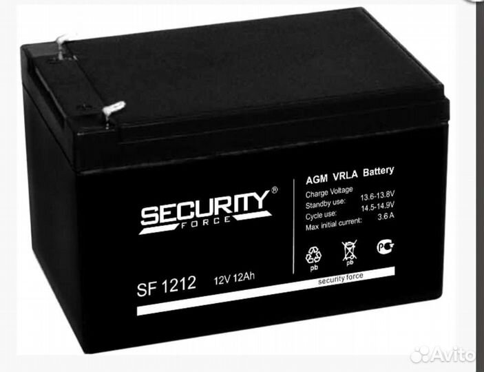 SF 1212 акб 12 Ач (12В) аккумуляторная батарея